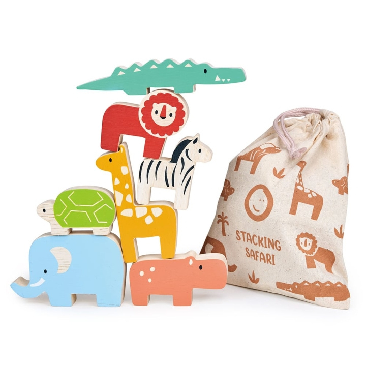 Mentari Happy Stacking Safari (MT7205) i gruppen LEKER, BARN OG BABY / Leker / Byggeleker / Byggeklosser hos TP E-commerce Nordic AB (D24372)