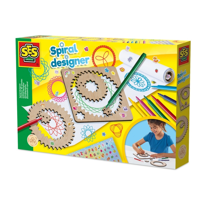 SES Creative Spiral Designersett - trehjul - (S14788) i gruppen LEKER, BARN OG BABY / Leker / Håndtverk hos TP E-commerce Nordic AB (D24396)