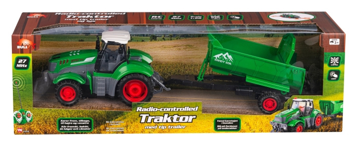 Bull R/C-traktor med tilhenger (41616) i gruppen LEKER, BARN OG BABY / Radiostyrt / Annet radiostyrt hos TP E-commerce Nordic AB (D24505)