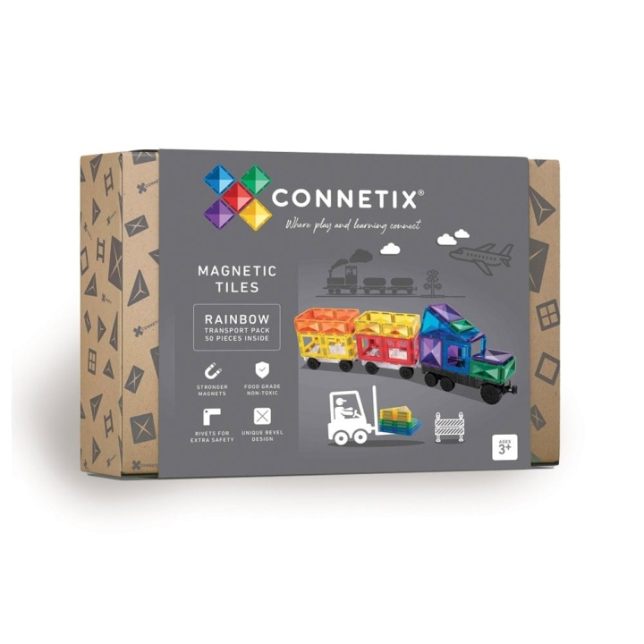 Connetix Transport Pack - Rainbow - 50 Pieces (CT-R-00050-TR) i gruppen LEKER, BARN OG BABY / Leker / Lekesett hos TP E-commerce Nordic AB (D24531)