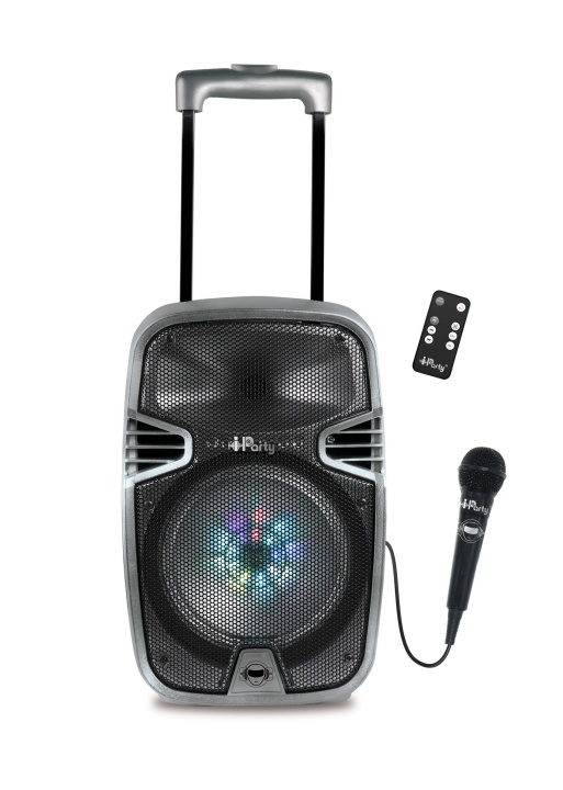 Lexibook Trolley Bluetooth® Karaoke Audio System 8\'\' med lys og mikrofon (K8250) i gruppen Elektronikk / Lyd & Bilde / Håndholdte mikrofoner hos TP E-commerce Nordic AB (D24543)