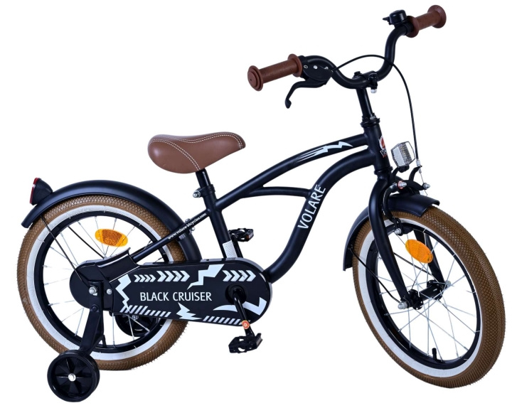 Volare Children\'s Bicycle 16 - Black Cruiser (21602-SACB) i gruppen LEKER, BARN OG BABY / Uteleker / Sykler & sparkesykler hos TP E-commerce Nordic AB (D24546)