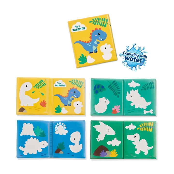 SES Creative Fargelegging med vann Dino-badebok - (S13215) i gruppen LEKER, BARN OG BABY / Babyprodukter / Bad hos TP E-commerce Nordic AB (D24547)