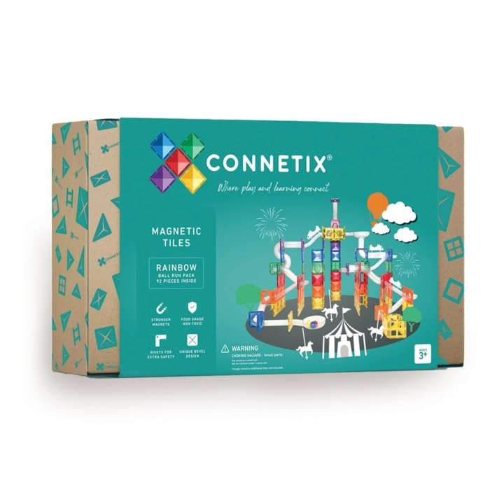 Connetix Rainbow Ball Run Pack 92 Pieces - (CT-R-00092-BR) i gruppen LEKER, BARN OG BABY / Leker / Lekesett hos TP E-commerce Nordic AB (D24550)