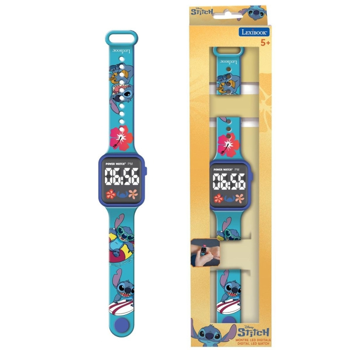 Lexibook Stitch LED digitalklokke (DMW060D) i gruppen SPORT, FRITID & HOBBY / Tilbehør / Klokker hos TP E-commerce Nordic AB (D24562)