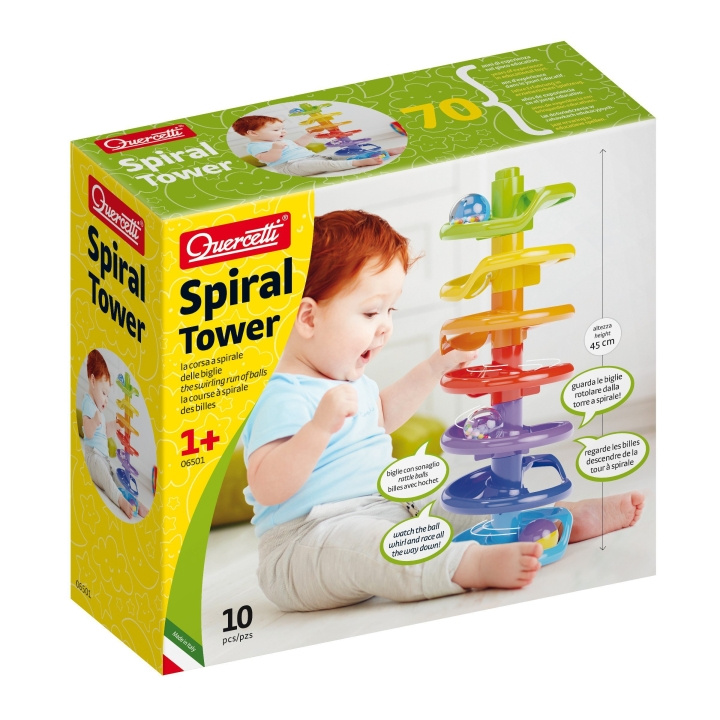 Quercetti Spiraltårn - (QU-6501) i gruppen LEKER, BARN OG BABY / Babyleker (0-3 år) / Aktivitetsleker hos TP E-commerce Nordic AB (D24574)