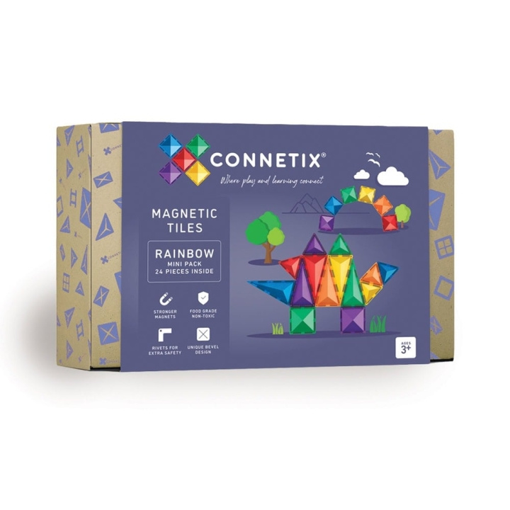 Connetix Rainbow Mini Pack 24 brikker - (CT-R-00024-MI) i gruppen LEKER, BARN OG BABY / Leker / Lekesett hos TP E-commerce Nordic AB (D24576)