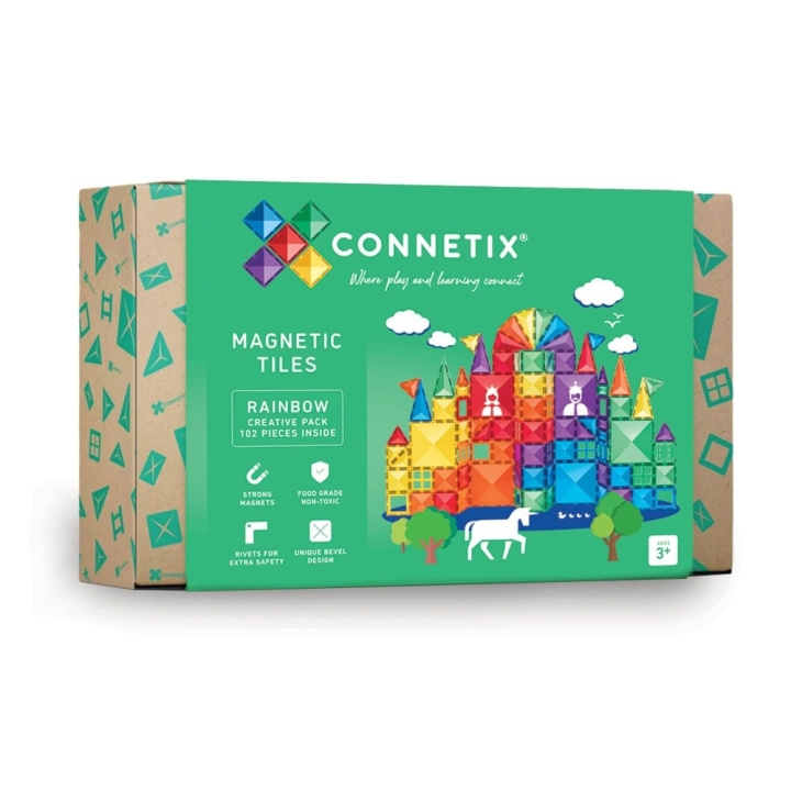 Connetix Rainbow Creative Pack 102 Pieces - (CT-R-00102-CR) i gruppen LEKER, BARN OG BABY / Leker / Lekesett hos TP E-commerce Nordic AB (D24579)