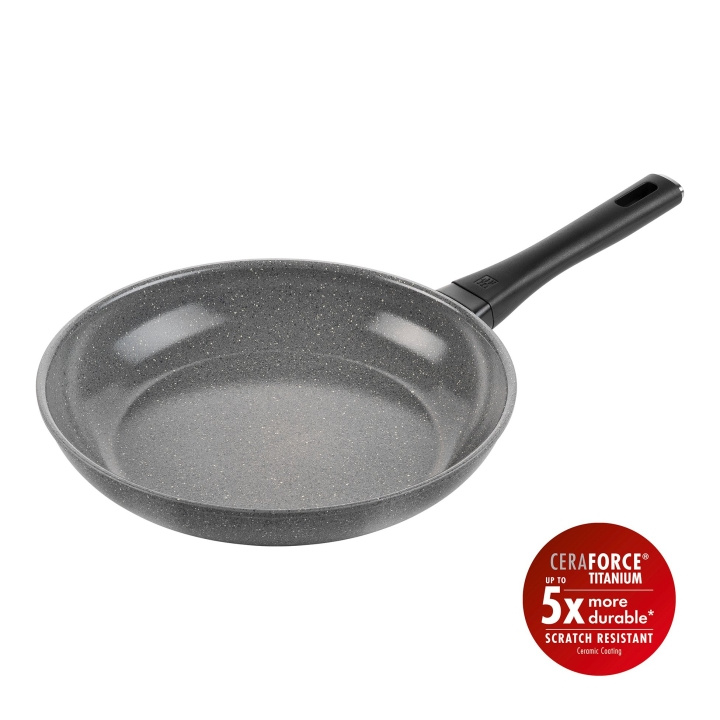 Zwilling Terreno Plus keramisk stekepanne - grå - 28 cm i gruppen HJEM, HUS OG HAGE / Kjøkkenutstyr / Stekepanner hos TP E-commerce Nordic AB (D24621)