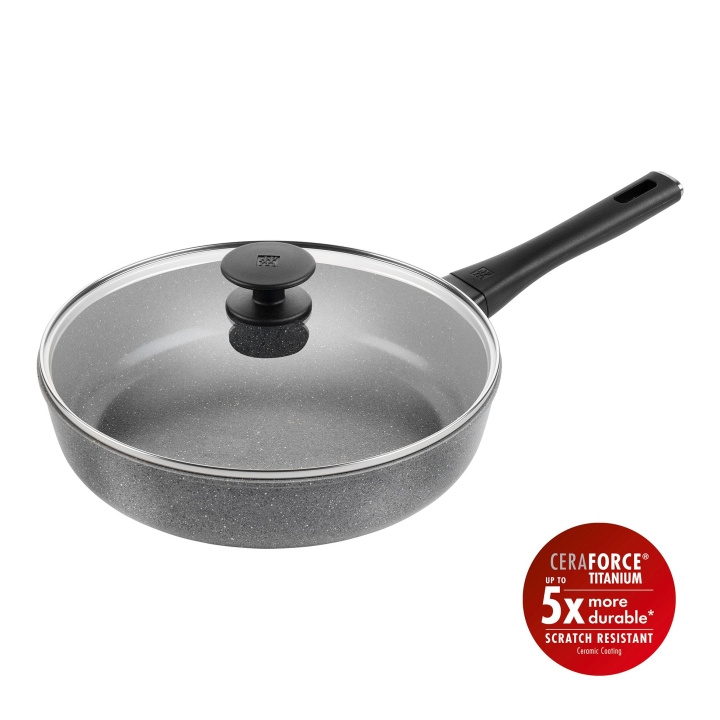 Zwilling Terreno Plus keramisk sauterpanne - grå - 28 cm i gruppen HJEM, HUS OG HAGE / Kjøkkenutstyr / Stekepanner hos TP E-commerce Nordic AB (D24623)