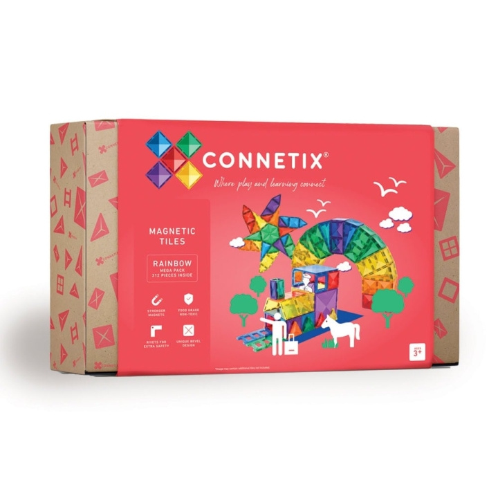 Connetix Rainbow Mega Pack 212 Pieces (CT-R-00212-ME) i gruppen LEKER, BARN OG BABY / Leker / Lekesett hos TP E-commerce Nordic AB (D24650)