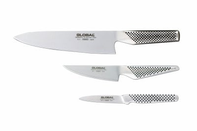 GLOBAL Knivsett - 3 deler G-2, GS-1, GSF-15 i gruppen HJEM, HUS OG HAGE / Kjøkkenutstyr / Kjøkkenkniver og knivslipere hos TP E-commerce Nordic AB (D24674)