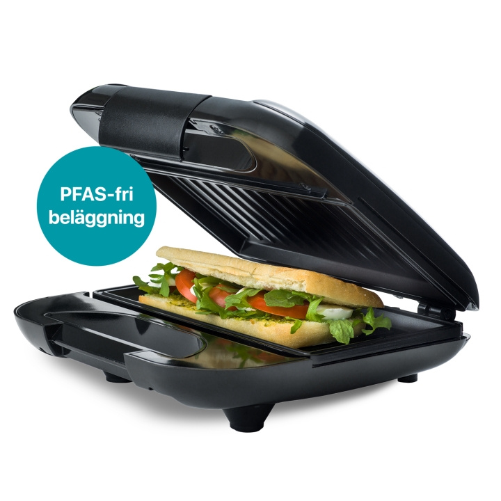 Champion Smörgåsgrill Multi Health 22x12cm 750W SG400 Svart i gruppen HJEM, HUS OG HAGE / Husholdningsapparater / Brødristere og toastjern / Bordgriller & Raclette hos TP E-commerce Nordic AB (D24732)