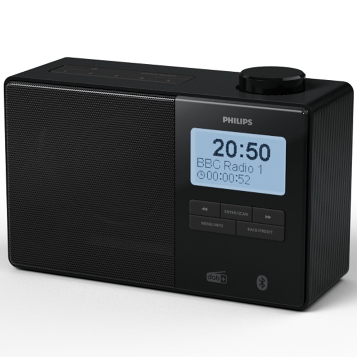 Philips Radio DAB+/FM Bluetooth TAR5600/10 Svart i gruppen Elektronikk / Lyd & Bilde / Hjemmekino, HiFi og bærbar / Radio & Vekkerklokker / Radio hos TP E-commerce Nordic AB (D24743)