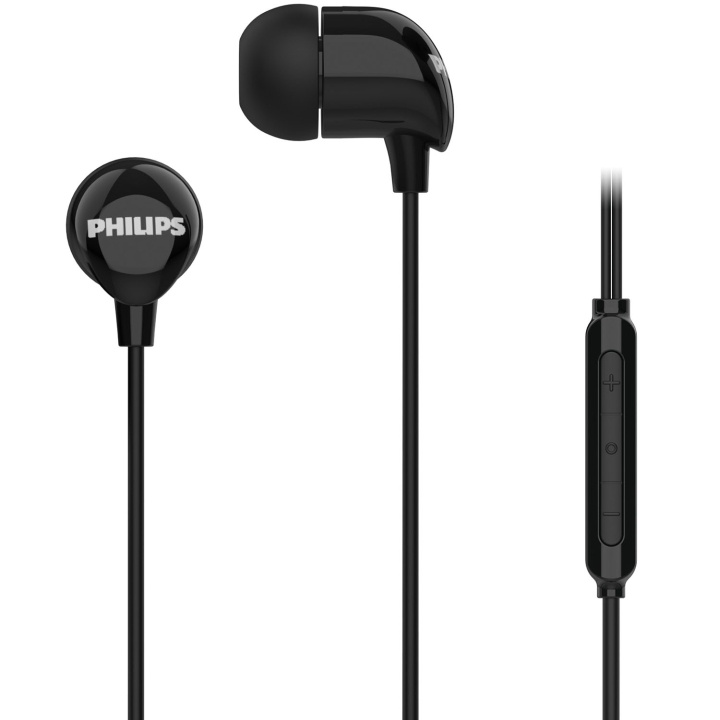 Philips Hörlurar In-Ear Kabel Fjärrkontroll Svart i gruppen Elektronikk / Lyd & Bilde / Hodetelefoner & Tilbehør / Hodetelefoner hos TP E-commerce Nordic AB (D24747)