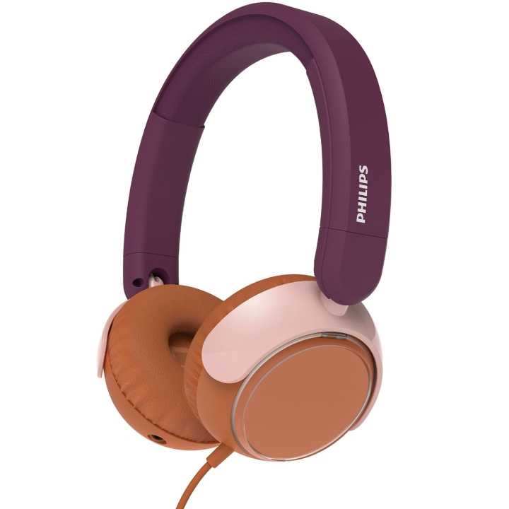 Philips Hörlurar On-Ear Barn Volymbegränsning 85dB Kabel Magentalila i gruppen Elektronikk / Lyd & Bilde / Hodetelefoner & Tilbehør / Hodetelefoner hos TP E-commerce Nordic AB (D24750)