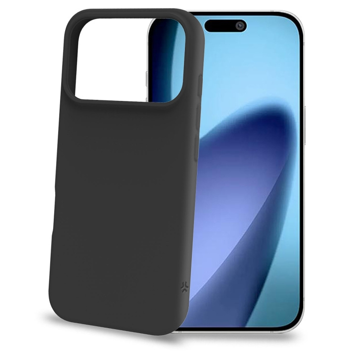 Celly Cromo Soft rubber case iPhone 17 Pro Svart i gruppen SMARTTELEFON & NETTBRETT / Mobilbeskyttelse / Apple / iPhone 17 hos TP E-commerce Nordic AB (D24763)