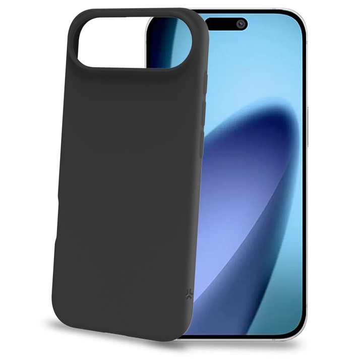 Celly Cromo Soft rubber case iPhone Air Svart i gruppen SMARTTELEFON & NETTBRETT / Mobilbeskyttelse / Apple / iPhone Air hos TP E-commerce Nordic AB (D24765)
