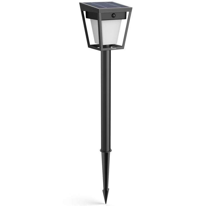 Philips Nissa Piedestal Solcell LED 250/20lm Svart i gruppen HJEM, HUS OG HAGE / El og belysning / Utendørsbelysning / Solcelle hos TP E-commerce Nordic AB (D24806)