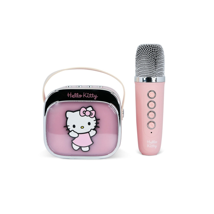 HELLO KITTY Karaokehøyttaler med Mikrofon Hello Kitty Popsing LED i gruppen Elektronikk / Lyd & Bilde / Håndholdte mikrofoner hos TP E-commerce Nordic AB (D24852)
