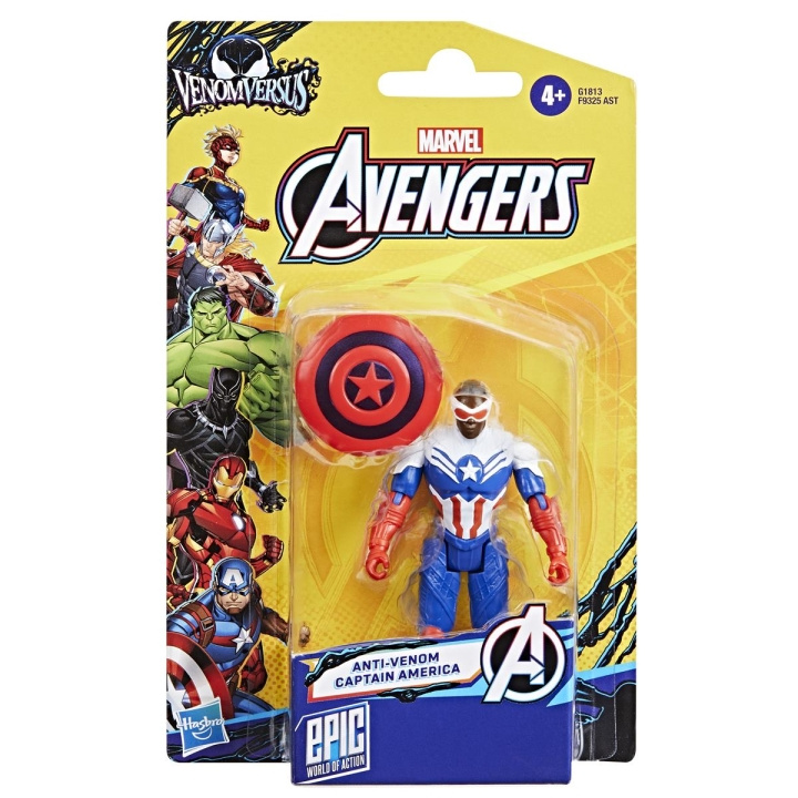 Marvel Avengers 4 Inch Venom Captain America i gruppen LEKER, BARN OG BABY / Leker / Figurer, miniatyrer og tilbehør hos TP E-commerce Nordic AB (D24867)