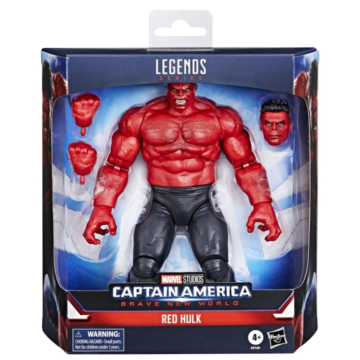 Marvel Legends Series Deluxe Captain America BNW, Red Hulk i gruppen LEKER, BARN OG BABY / Leker / Figurer, miniatyrer og tilbehør hos TP E-commerce Nordic AB (D24880)