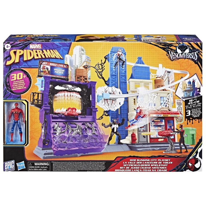 Marvel Spider-Man 4 Inch Venomversus Web City Playset i gruppen LEKER, BARN OG BABY / Leker / Figurer, miniatyrer og tilbehør hos TP E-commerce Nordic AB (D24884)