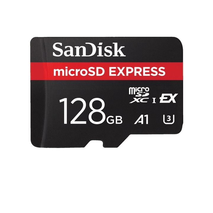 SanDisk Microsd Card Express 880MB/s U3 C10 128GB i gruppen Elektronikk / Lagringsmedia / Minnekort / SD/SDHC/SDXC hos TP E-commerce Nordic AB (D24887)