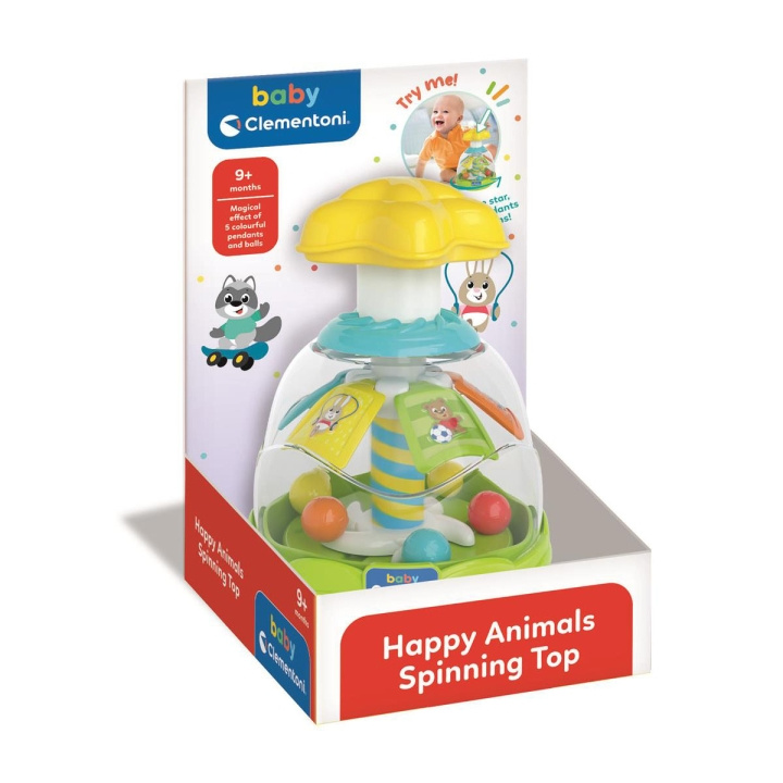 Clementoni Animal Spinny Top (2024) i gruppen LEKER, BARN OG BABY / Babyleker (0-3 år) / Aktivitetsleker hos TP E-commerce Nordic AB (D24902)