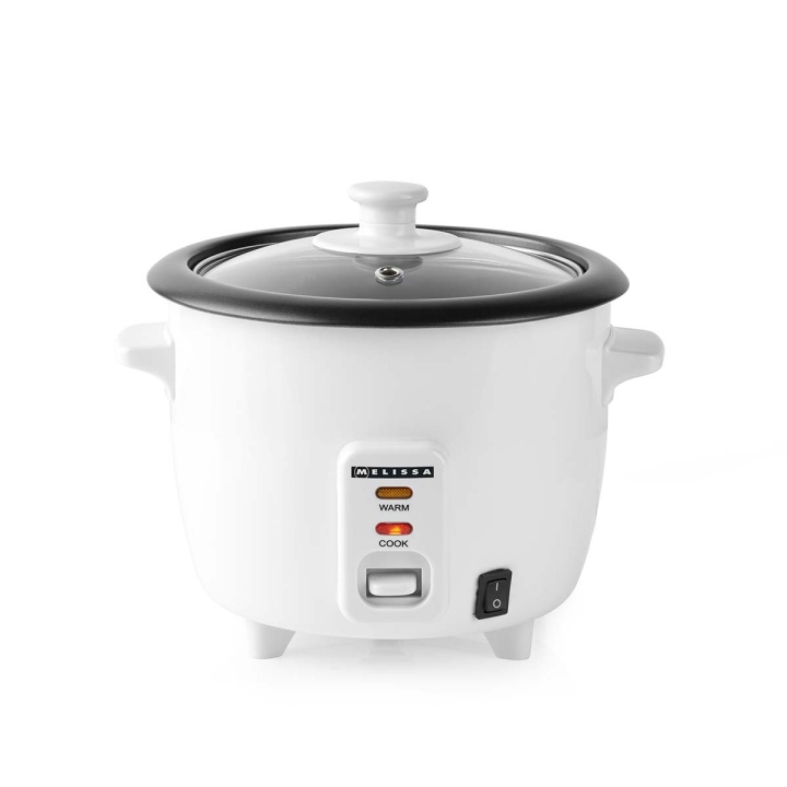 MELISSA Riskoker | 0,6 l | 300 W | Non stick-belegg | Avtakbar bolle | Dampkurv | Hold-varm-funksjon | Automatisk avstengning | Hvit i gruppen HJEM, HUS OG HAGE / Husholdningsapparater / Ris- og eggkokere hos TP E-commerce Nordic AB (D24967)