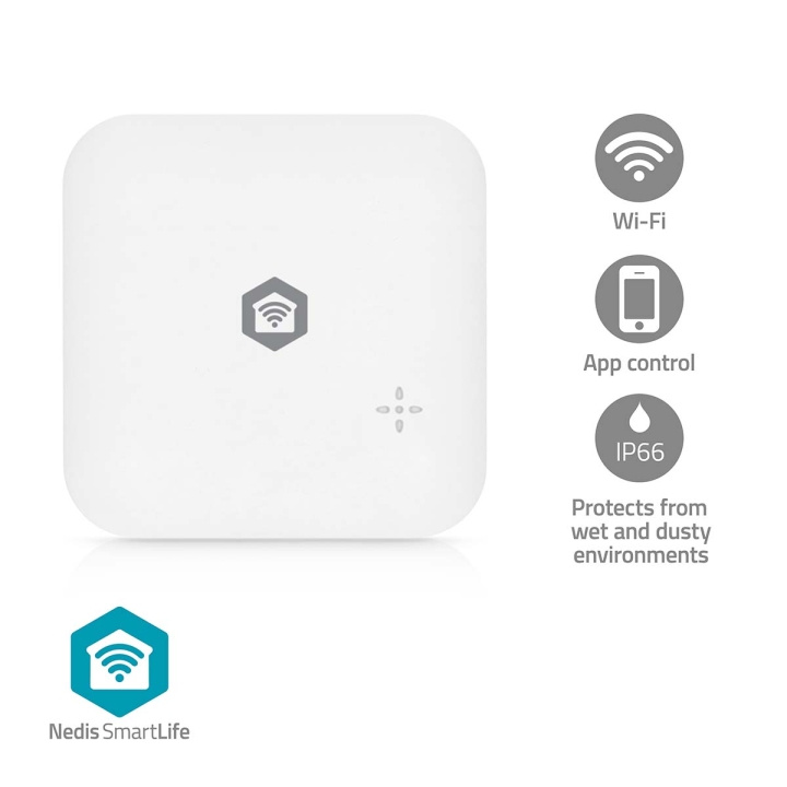 Nedis SmartLife Vanndetektor | Wi-Fi | Batteri drevet | Utvidelse inkludert | Maks. batteri levetid: 24 Måned | 80 dB | Hvit i gruppen HJEM, HUS OG HAGE / Smarthus / Smarthussystemer hos TP E-commerce Nordic AB (D24982)