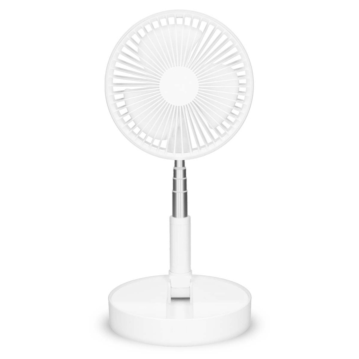Trebs Bærbar, fleksibel bordvifte og 20 cm pidestallvifte med Li-ion-batteri Hvit i gruppen HJEM, HUS OG HAGE / Vifter og klimaprodukter / Vifter hos TP E-commerce Nordic AB (D24987)