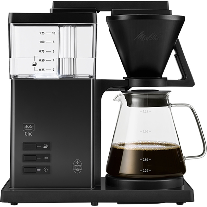 Melitta Kaffebryggare Melitta ONE Pure Black i gruppen HJEM, HUS OG HAGE / Husholdningsapparater / Kaffe og espresso / Kaffetraktere hos TP E-commerce Nordic AB (D25018)
