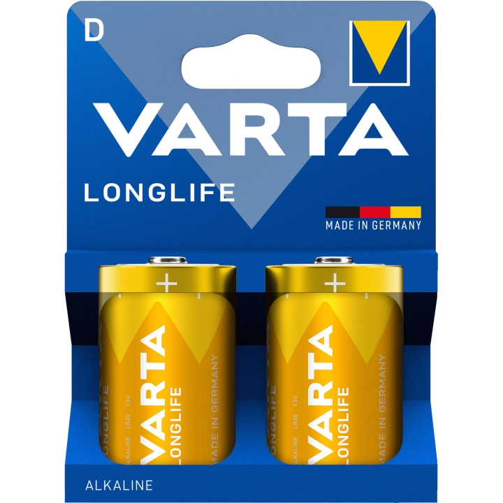 Varta Longlife D / LR20 Batteri 2-pack i gruppen Elektronikk / Batterier & Ladere / Batterier hos TP E-commerce Nordic AB (D25022)