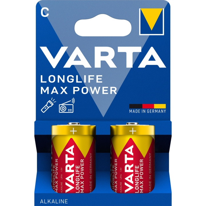 Varta Longlife Max Power C / LR14 Batteri 2-pack i gruppen Elektronikk / Batterier & Ladere / Batterier hos TP E-commerce Nordic AB (D25025)