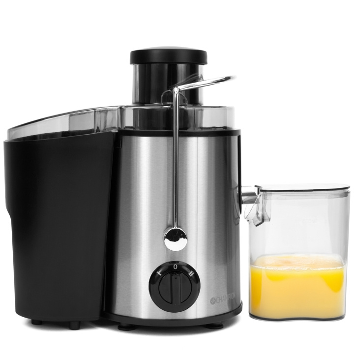 Champion Råsaftcentrifug 0,5L 600W RS400 Rostfri/Svart i gruppen HJEM, HUS OG HAGE / Husholdningsapparater / Vann og juice / Juicepresser hos TP E-commerce Nordic AB (D25033)