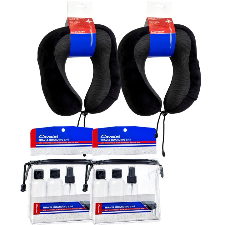 Cavalet Resekit 7 (2st Nackkuddar, 2set Reseflaskor) i gruppen SPORT, FRITID & HOBBY / Reise / Annet hos TP E-commerce Nordic AB (D25040)