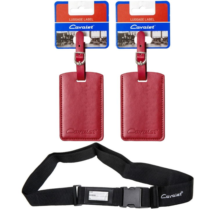 Cavalet Resekit 10 (Bagagerem, 2st Bagagetag Röd) i gruppen SPORT, FRITID & HOBBY / Reise / Annet hos TP E-commerce Nordic AB (D25043)