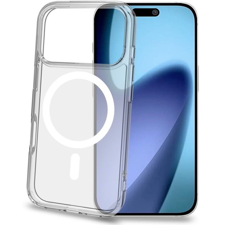 Celly Gelskinmag TPU Cover MagSafe-kompatibelt iPhone 17 Pro Transparent i gruppen SMARTTELEFON & NETTBRETT / Mobilbeskyttelse / Apple / iPhone 17 hos TP E-commerce Nordic AB (D25058)