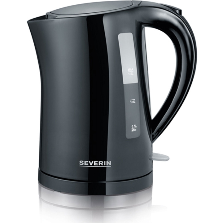 Severin Vattenkokare WK3498 1,5l Svart 2200W i gruppen HJEM, HUS OG HAGE / Husholdningsapparater / Vann og juice / Vannkokere hos TP E-commerce Nordic AB (D25061)