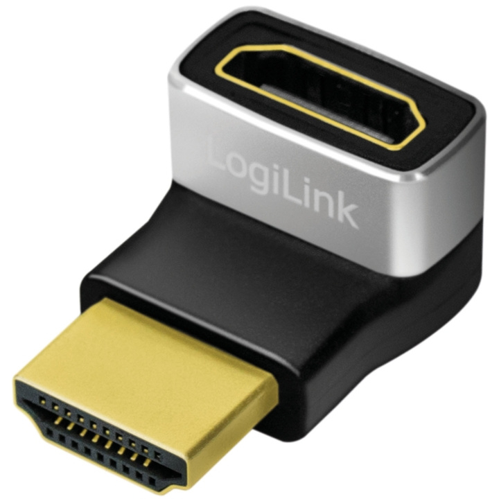 LogiLink HDMI-adapter Vinklad 270° Hane-Hona 8K/60 Hz i gruppen Elektronikk / Kabler og adaptere / HDMI hos TP E-commerce Nordic AB (D25078)
