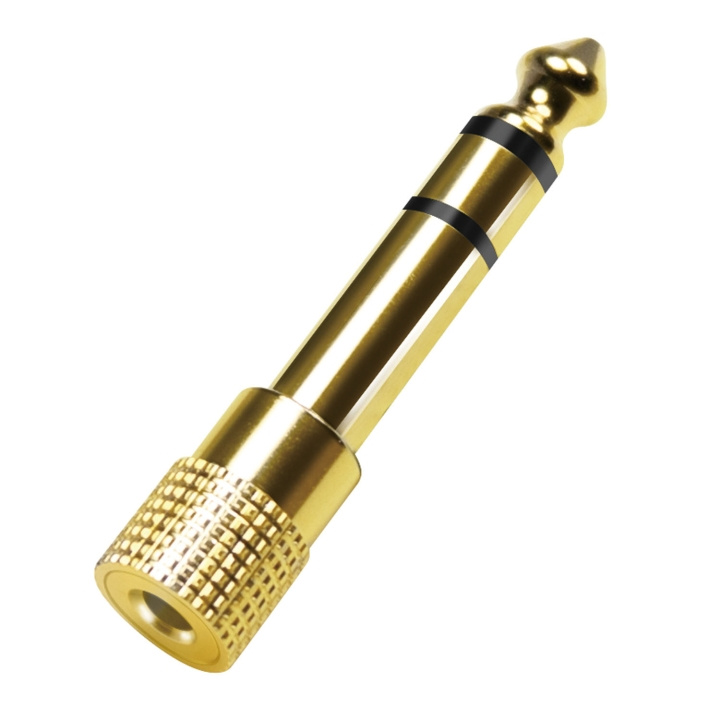 LogiLink Audioadapter 6,3mm hane - 3,5mm hona i gruppen Elektronikk / Kabler og adaptere / Lyd Digital hos TP E-commerce Nordic AB (D25085)