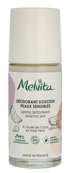 Melvita Les Essentiels Deodorant Roll-On 50 ml For Sensitive Skin i gruppen HELSE OG SKJØNNHET / Duft og parfyme / Deodorant / Deo for henne hos TP E-commerce Nordic AB (D25319)