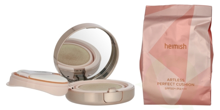 Heimish Artless Perfect Cushion SPF50+ PA+++ 26 g No.21 Light Beige - 2 x 13 gr i gruppen HELSE OG SKJØNNHET / Hudpleie / Soling / Solkrem hos TP E-commerce Nordic AB (D25332)
