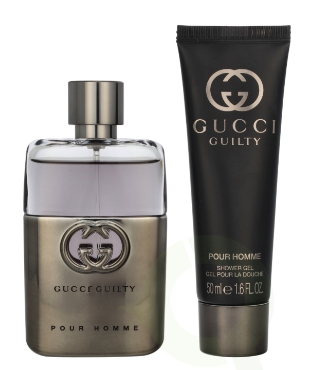 Gucci Guilty Pour Homme Giftset 100 ml Edt Spray 50ml/Shower Gel 50ml i gruppen HELSE OG SKJØNNHET / Duft og parfyme / Parfyme / Parfyme for han hos TP E-commerce Nordic AB (D25351)