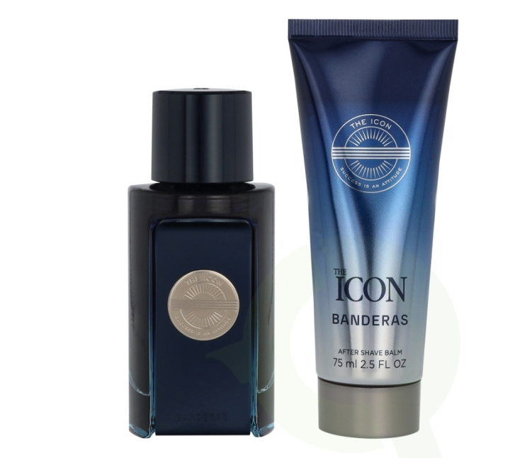 Antonio Banderas A. Banderas The Icon Giftset 125 ml Edt Spray 50 ml/After Shave Balm 75 ml i gruppen HELSE OG SKJØNNHET / Duft og parfyme / Parfyme / Parfymebokser hos TP E-commerce Nordic AB (D25420)