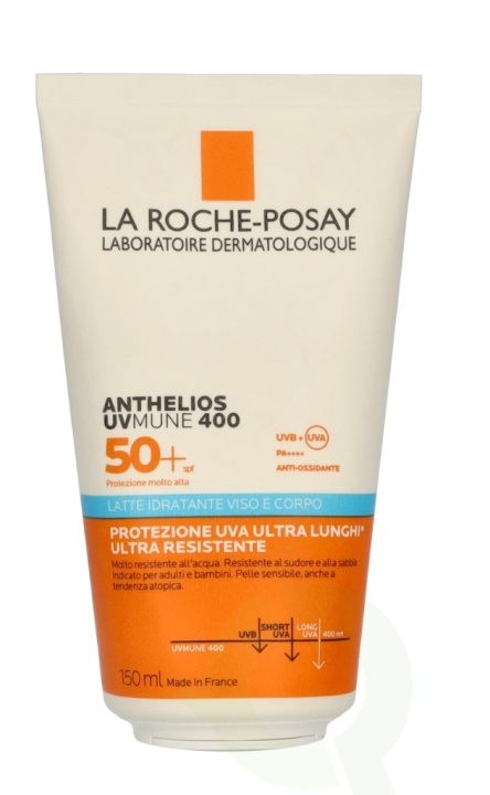 La Roche LRP Anthelios Uvmune 400 Body & Face Milk 150 ml i gruppen HELSE OG SKJØNNHET / Hudpleie / Soling / Solkrem hos TP E-commerce Nordic AB (D25485)