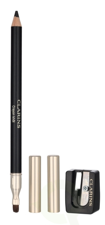 Clarins Crayon Khol Long-Lasting Eye Pencil w/Brush & Sharp. 1.05 g #01 Carbon Black i gruppen HELSE OG SKJØNNHET / Makeup / Øyne og øyebryn / Eyeliner/Kajal hos TP E-commerce Nordic AB (D25565)