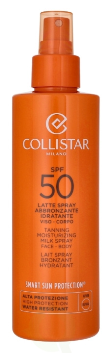 Collistar Tanning Moisturizing Milk Spray SPF50 200 ml i gruppen HELSE OG SKJØNNHET / Hudpleie / Soling / Solkrem hos TP E-commerce Nordic AB (D25570)