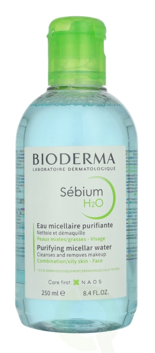 Bioderma Sebium H2O 250 ml Combination/Oily Skin i gruppen HELSE OG SKJØNNHET / Makeup / Sminkefjerner hos TP E-commerce Nordic AB (D25657)